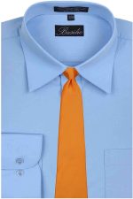 Mens Solid Color Clip On Easy to Remove Clip Necktie Ties - Image 8